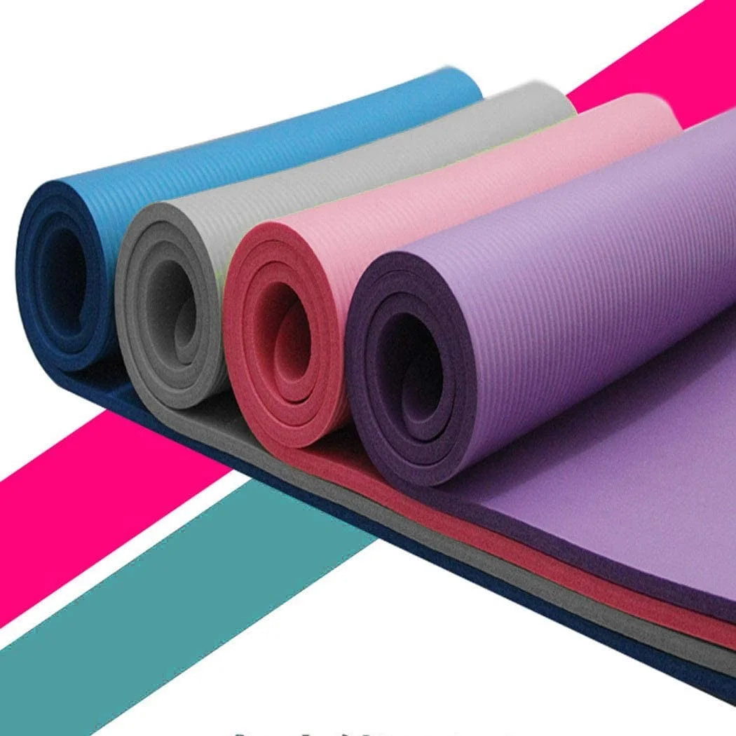 Small Yoga Mat 15 Mm Thick Anti-Skid Sports Fitness Mat Non-Slip Yoga Mat for Home Gym Yoga Exercises Pilates Workout Daily Use with Anti-Slip Surface and Eco Friendly, Pink , 1Pcs